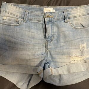 True Craft Sky Blue Denim Shorts